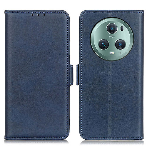 Leather Case Stands Flip Cover Holder M15L for Huawei Honor Magic5 Pro 5G Blue