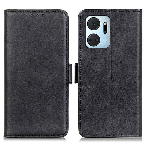 Leather Case Stands Flip Cover Holder M15L for Huawei Honor X7a Black