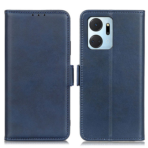 Leather Case Stands Flip Cover Holder M15L for Huawei Honor X7a Blue