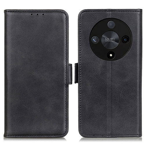 Leather Case Stands Flip Cover Holder M15L for Huawei Honor X9b 5G Black