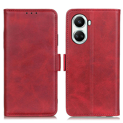 Leather Case Stands Flip Cover Holder M15L for Huawei Nova 10 SE Red