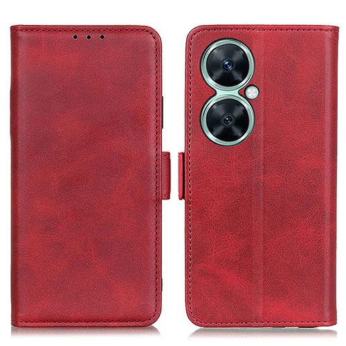 Leather Case Stands Flip Cover Holder M15L for Huawei Nova 11i Red