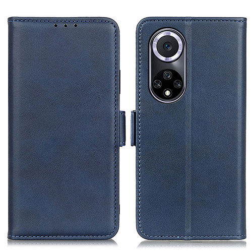 Leather Case Stands Flip Cover Holder M15L for Huawei Nova 9 Blue