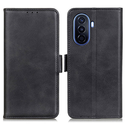 Leather Case Stands Flip Cover Holder M15L for Huawei Nova Y70 Plus Black