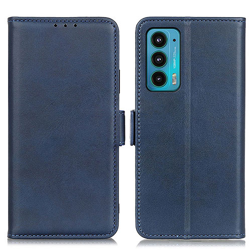 Leather Case Stands Flip Cover Holder M15L for Motorola Moto Edge 20 5G Blue