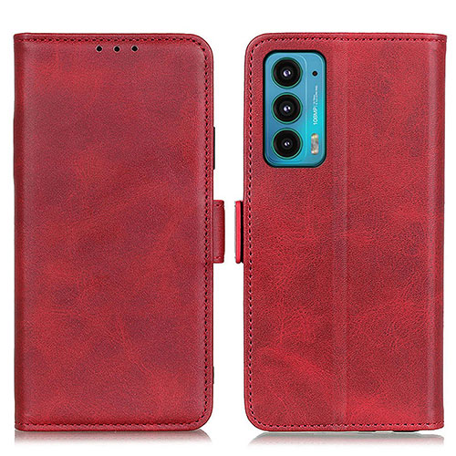 Leather Case Stands Flip Cover Holder M15L for Motorola Moto Edge 20 5G Red