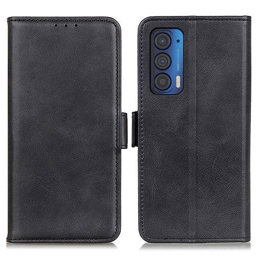 Leather Case Stands Flip Cover Holder M15L for Motorola Moto Edge (2021) 5G Black