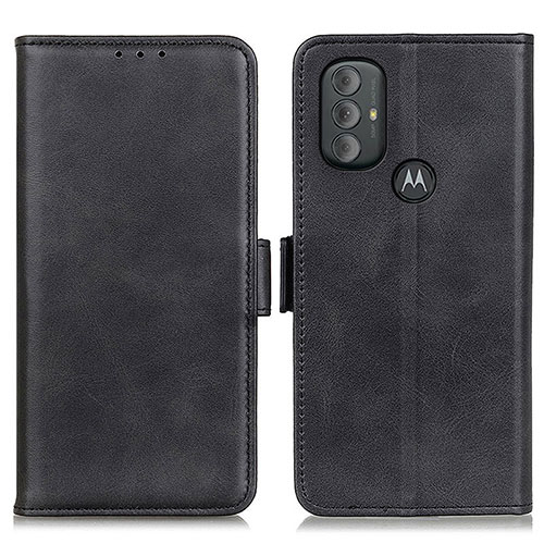 Leather Case Stands Flip Cover Holder M15L for Motorola Moto G Play (2023) Black