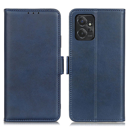 Leather Case Stands Flip Cover Holder M15L for Motorola Moto G Power 5G (2023) Blue