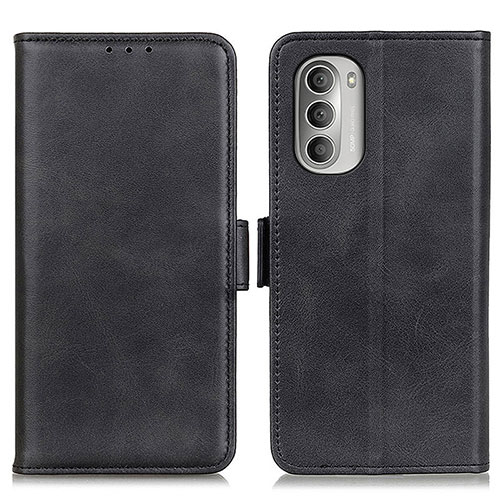 Leather Case Stands Flip Cover Holder M15L for Motorola Moto G Stylus (2022) 5G Black