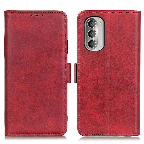 Leather Case Stands Flip Cover Holder M15L for Motorola Moto G Stylus (2022) 5G Red