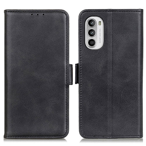 Leather Case Stands Flip Cover Holder M15L for Motorola Moto G71s 5G Black