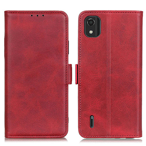 Leather Case Stands Flip Cover Holder M15L for Nokia C2 2nd Edition Red