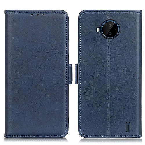 Leather Case Stands Flip Cover Holder M15L for Nokia C20 Plus Blue