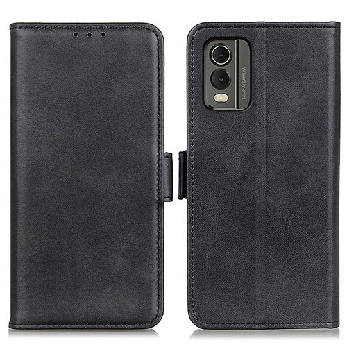 Leather Case Stands Flip Cover Holder M15L for Nokia C210 Black