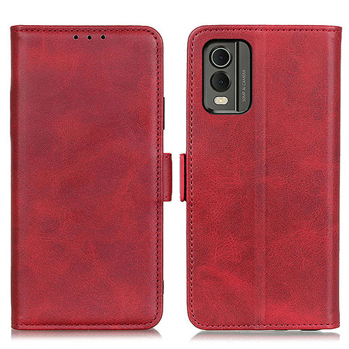 Leather Case Stands Flip Cover Holder M15L for Nokia C210 Red