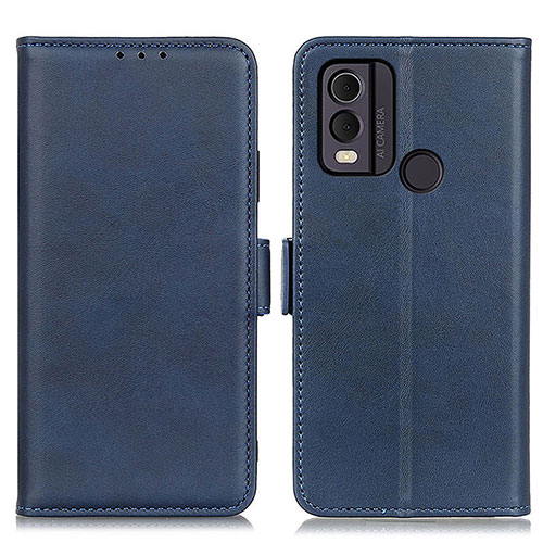 Leather Case Stands Flip Cover Holder M15L for Nokia C22 Blue