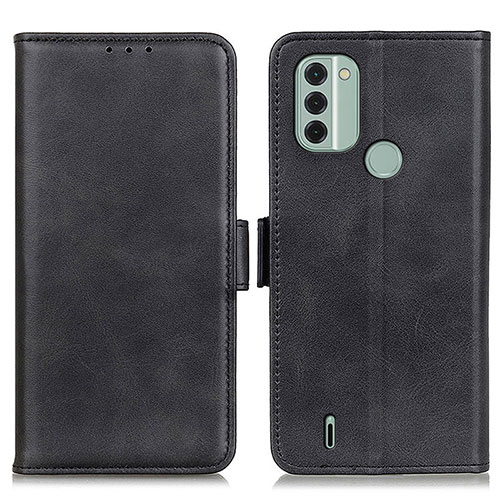 Leather Case Stands Flip Cover Holder M15L for Nokia C31 Black