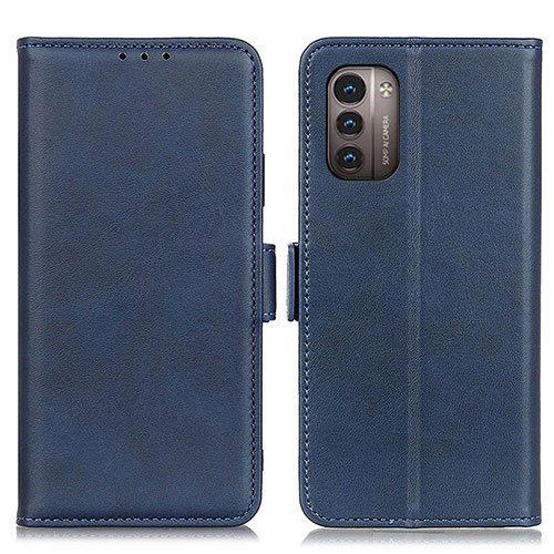 Leather Case Stands Flip Cover Holder M15L for Nokia G11 Blue