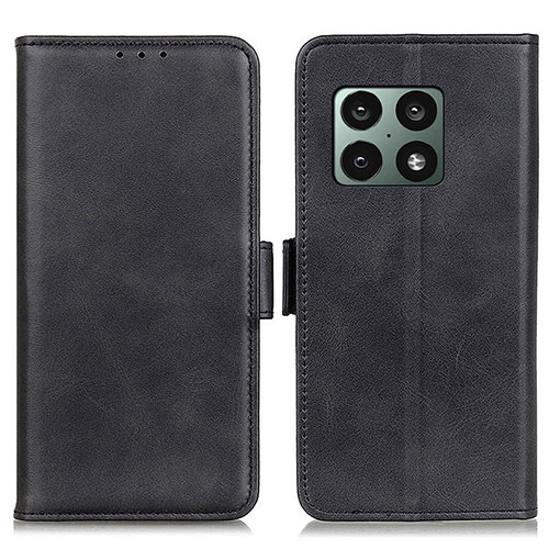 Leather Case Stands Flip Cover Holder M15L for OnePlus 10 Pro 5G Black