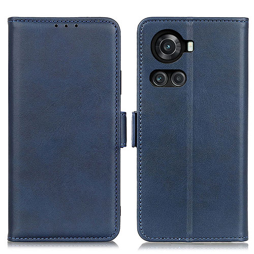 Leather Case Stands Flip Cover Holder M15L for OnePlus 10R 5G Blue