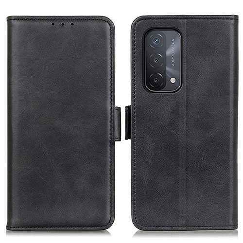 Leather Case Stands Flip Cover Holder M15L for OnePlus Nord N200 5G Black