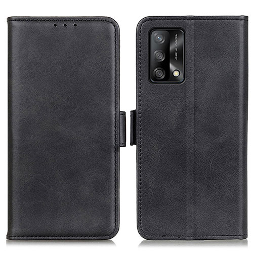 Leather Case Stands Flip Cover Holder M15L for Oppo A74 4G Black