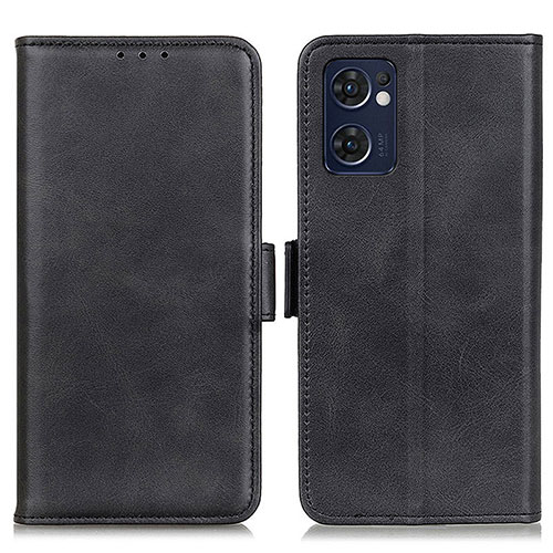 Leather Case Stands Flip Cover Holder M15L for Oppo Find X5 Lite 5G Black