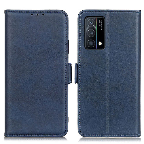 Leather Case Stands Flip Cover Holder M15L for Oppo K9 5G Blue