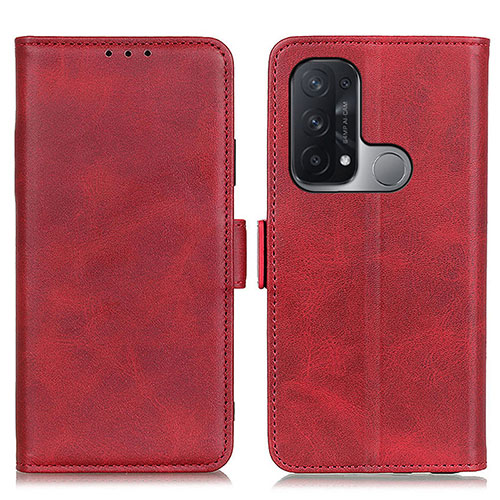 Leather Case Stands Flip Cover Holder M15L for Oppo Reno5 A Red