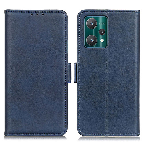 Leather Case Stands Flip Cover Holder M15L for Realme 9 4G Blue