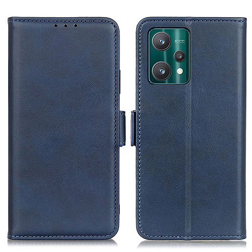 Leather Case Stands Flip Cover Holder M15L for Realme 9 Pro+ Plus 5G Blue