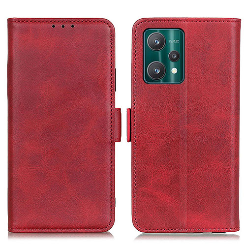 Leather Case Stands Flip Cover Holder M15L for Realme 9 Pro+ Plus 5G Red