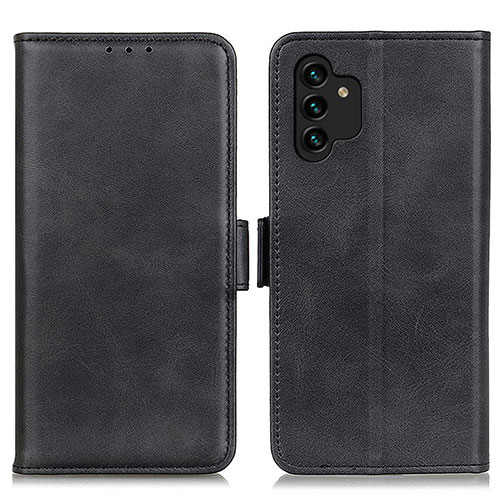 Leather Case Stands Flip Cover Holder M15L for Samsung Galaxy A04s Black