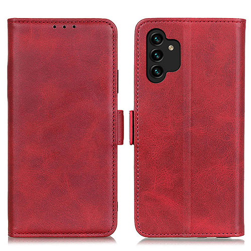 Leather Case Stands Flip Cover Holder M15L for Samsung Galaxy A13 4G Red