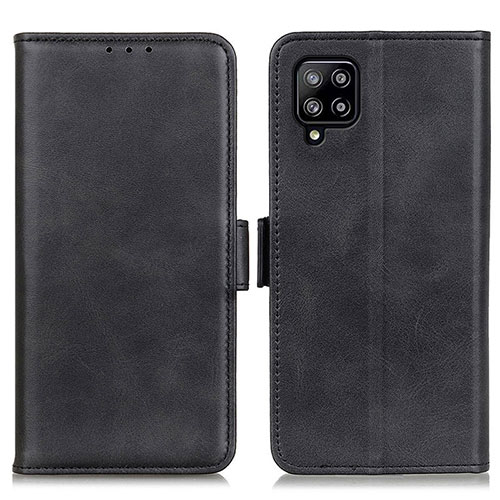 Leather Case Stands Flip Cover Holder M15L for Samsung Galaxy A22 4G Black