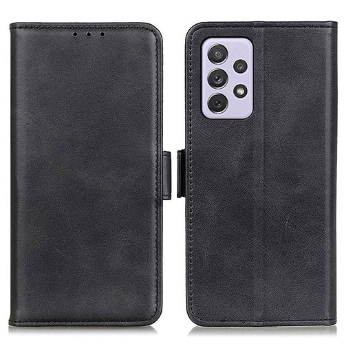 Leather Case Stands Flip Cover Holder M15L for Samsung Galaxy A73 5G Black