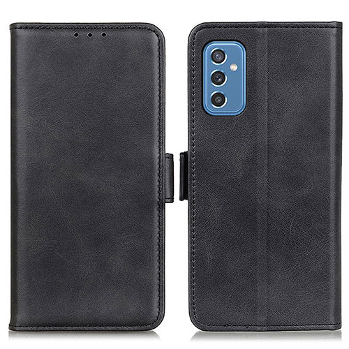 Leather Case Stands Flip Cover Holder M15L for Samsung Galaxy M52 5G Black