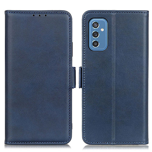 Leather Case Stands Flip Cover Holder M15L for Samsung Galaxy M52 5G Blue