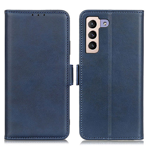 Leather Case Stands Flip Cover Holder M15L for Samsung Galaxy S21 5G Blue