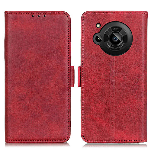Leather Case Stands Flip Cover Holder M15L for Sharp Aquos R7s Red