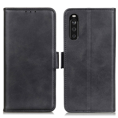 Leather Case Stands Flip Cover Holder M15L for Sony Xperia 10 III Lite Black