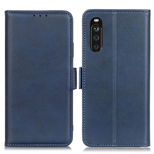 Leather Case Stands Flip Cover Holder M15L for Sony Xperia 10 III Lite Blue