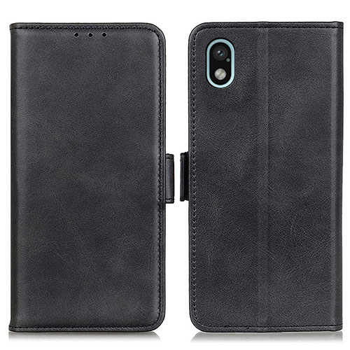 Leather Case Stands Flip Cover Holder M15L for Sony Xperia Ace III Black