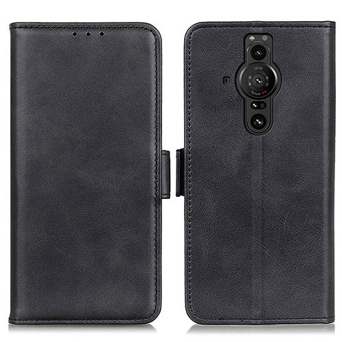 Leather Case Stands Flip Cover Holder M15L for Sony Xperia PRO-I Black