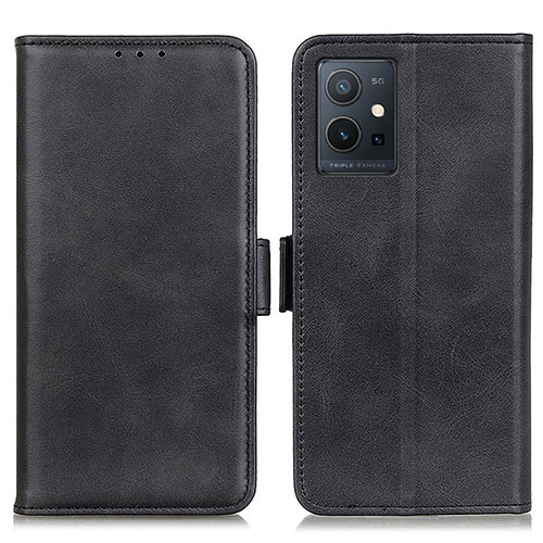 Leather Case Stands Flip Cover Holder M15L for Vivo iQOO Z6 5G Black