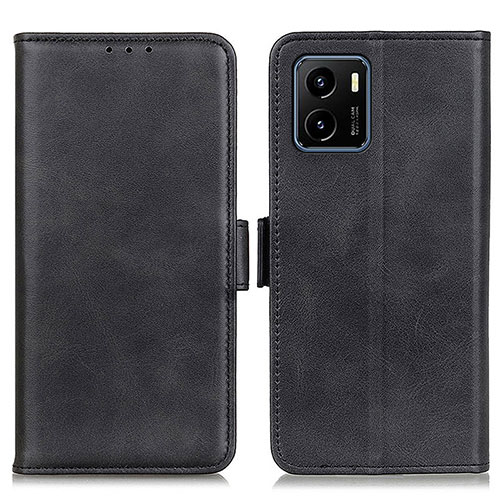 Leather Case Stands Flip Cover Holder M15L for Vivo Y01 Black