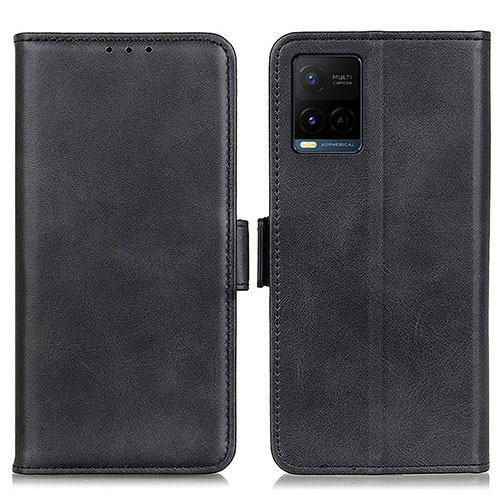 Leather Case Stands Flip Cover Holder M15L for Vivo Y21G Black