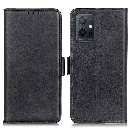 Leather Case Stands Flip Cover Holder M15L for Vivo Y75 5G Black