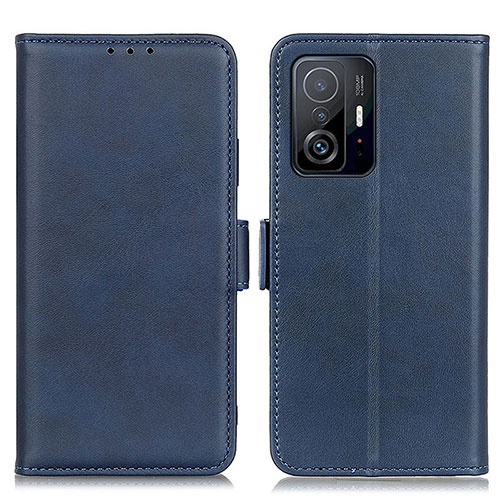 Leather Case Stands Flip Cover Holder M15L for Xiaomi Mi 11T 5G Blue